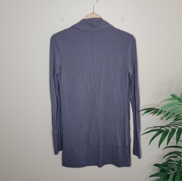 Athleta | Soft Gray Open Front Cardigan Sweater Size XS - Picture 6 of 6